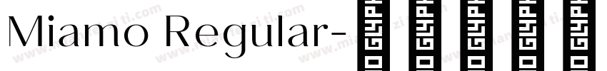 Miamo Regular字体转换